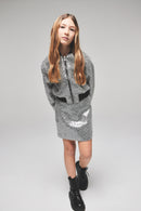 GIUBBOTTO BOMBER IN PAILLETTES CON COSTINA