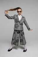 PANTALONI CROPPED CON FANTASIA GRAFFITI