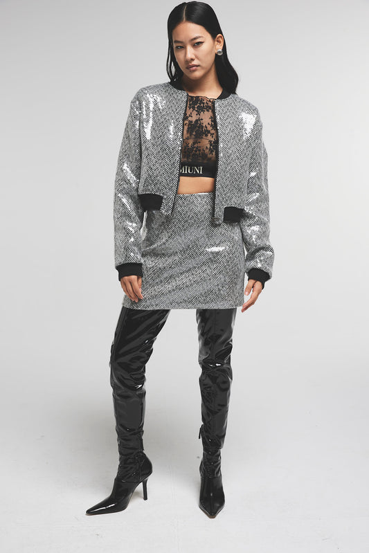 BOMBER CON PAILLETTES E COSTINA - Amiuni